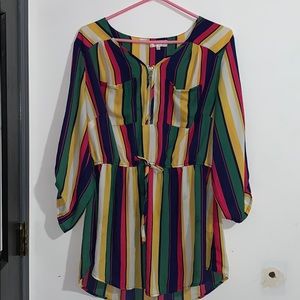 Rainbow colours tunic